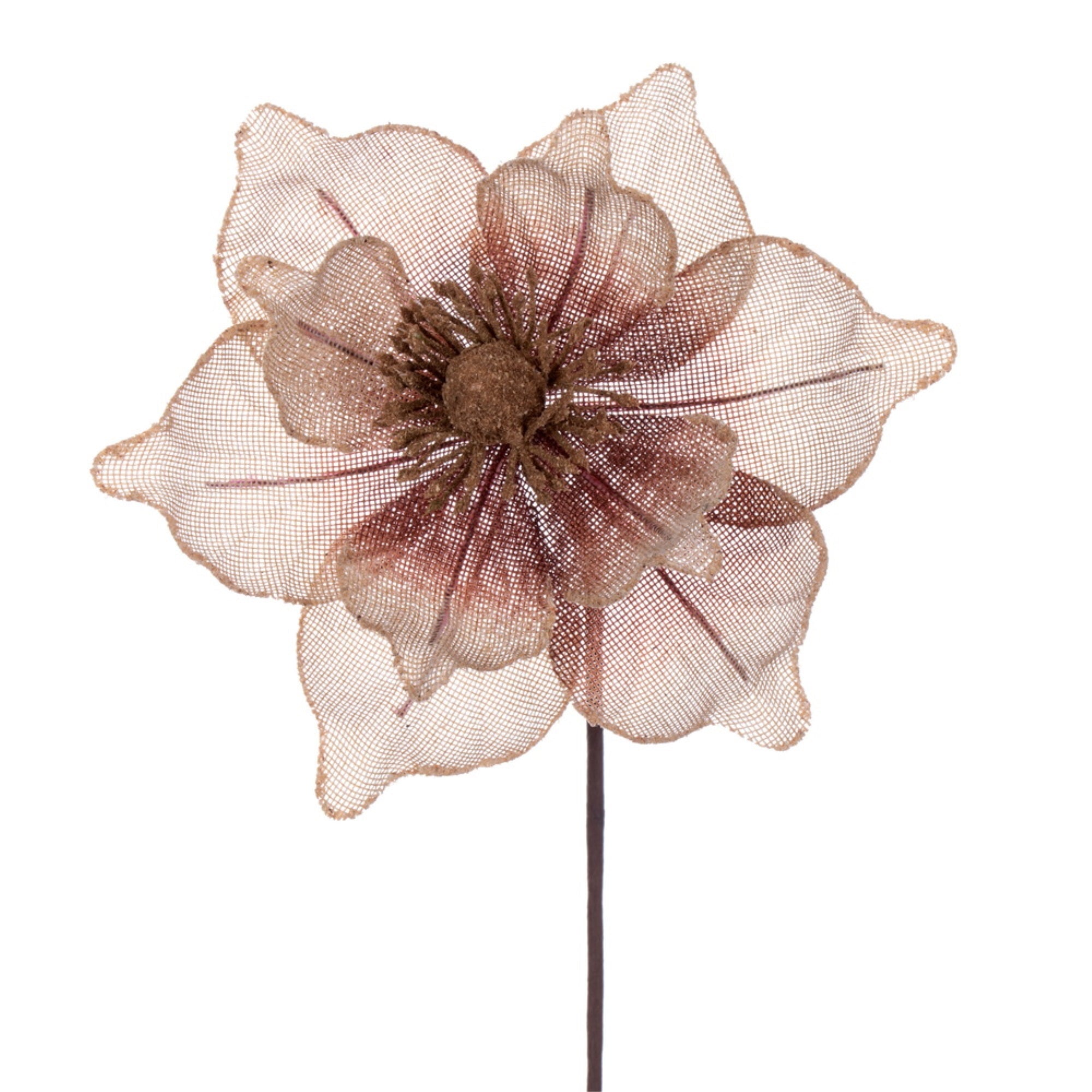 17” Jute Mesh Sunflower Stem 5/bag