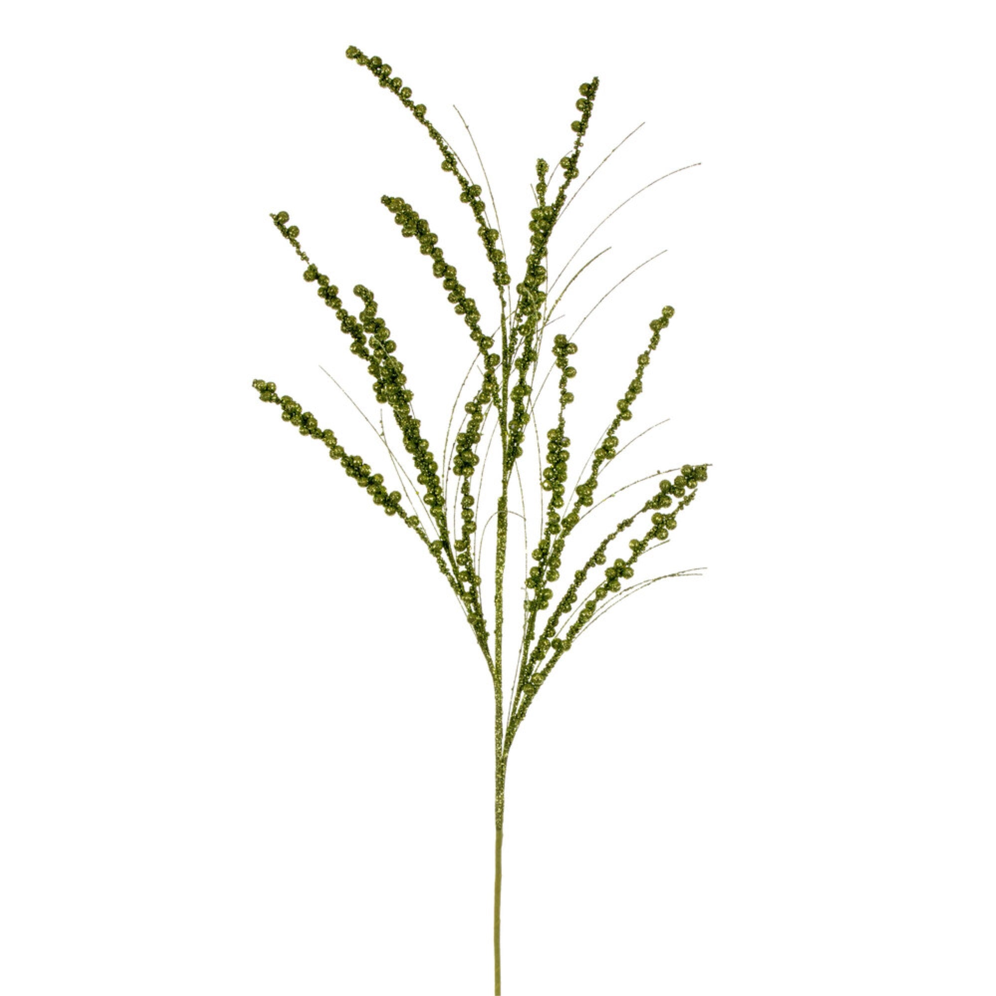 Vickerman 36” Lime Berry Twig Glitter Spray 6 per bag.