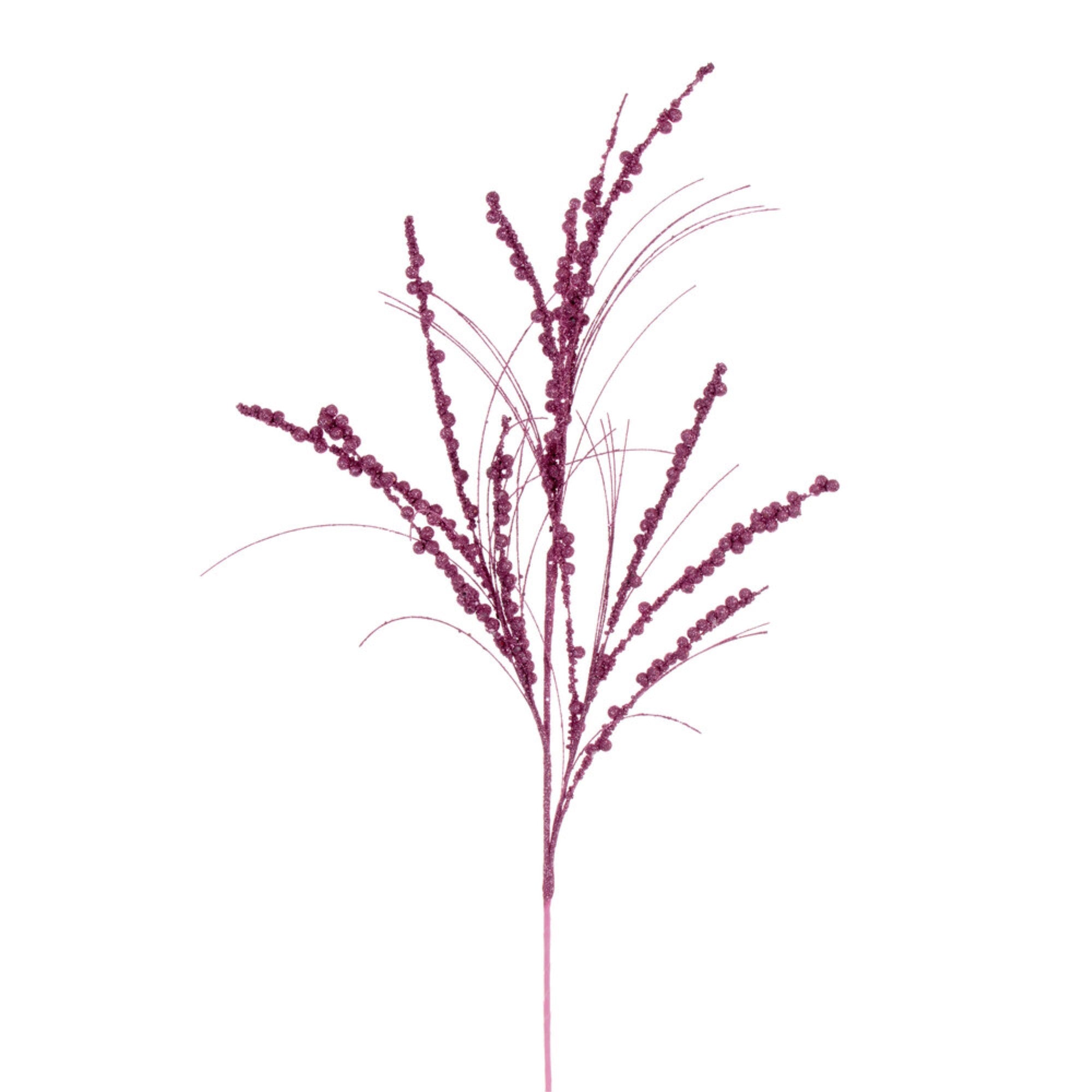 Vickerman 36” Pink Berry Twig Glitter Spray 6 per bag.