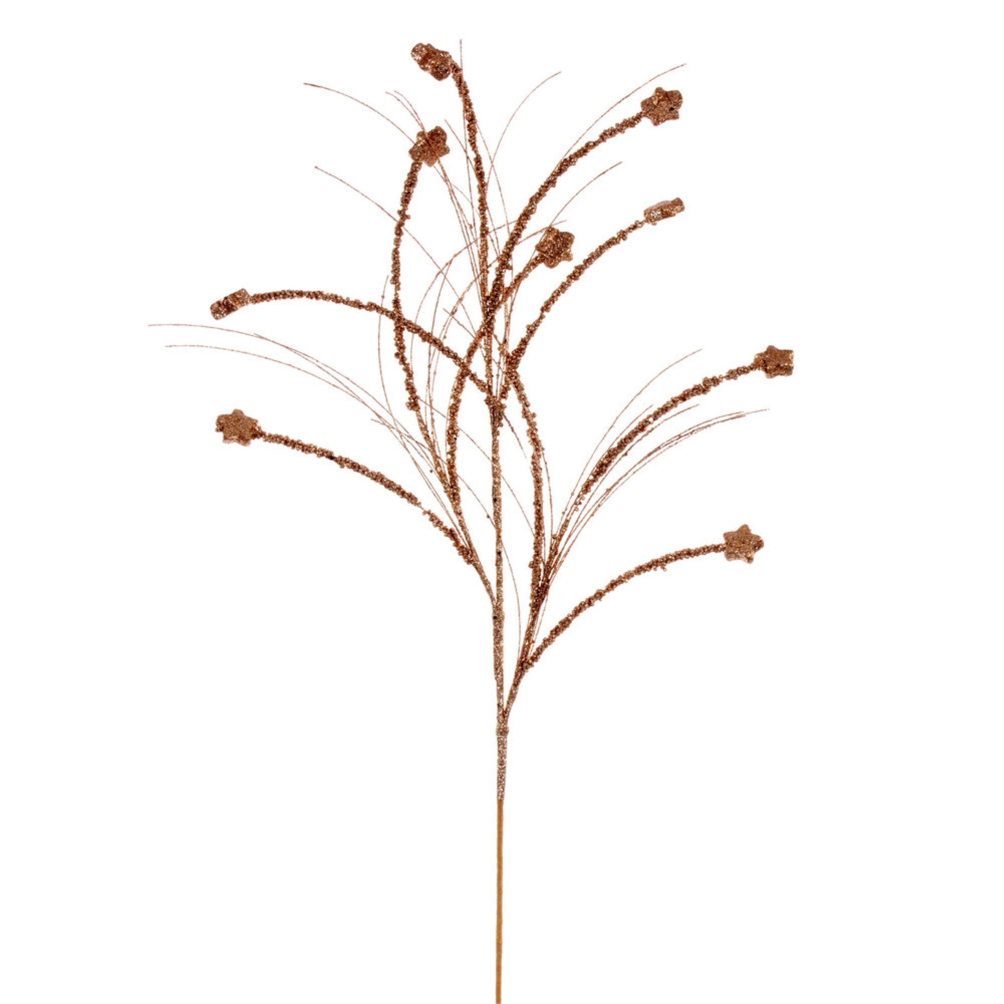 Vickerman 36” Rose Gold Mini Star Glitter Spray 6 per bag.