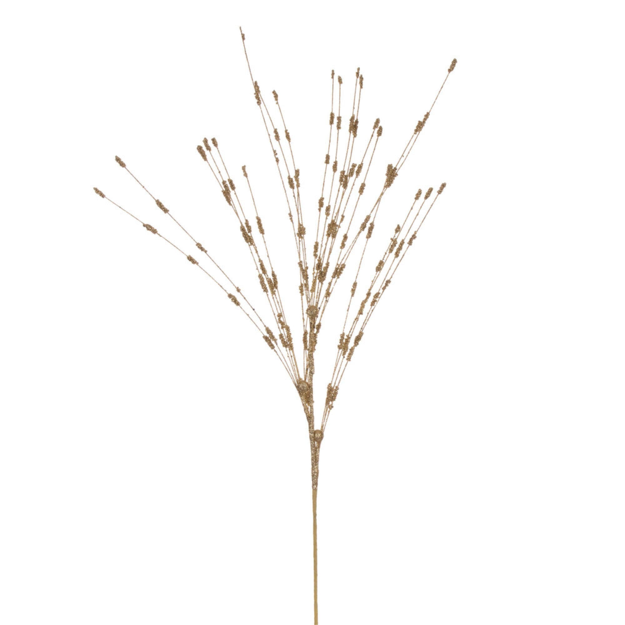 Vickerman 36” Gold Berry Glitter Spray 6 per bag.