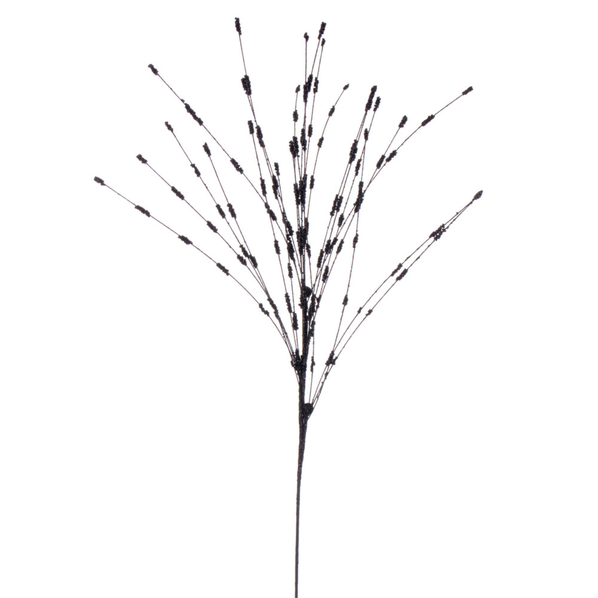 Vickerman 36” Black Berry Glitter Spray 6 per bag.