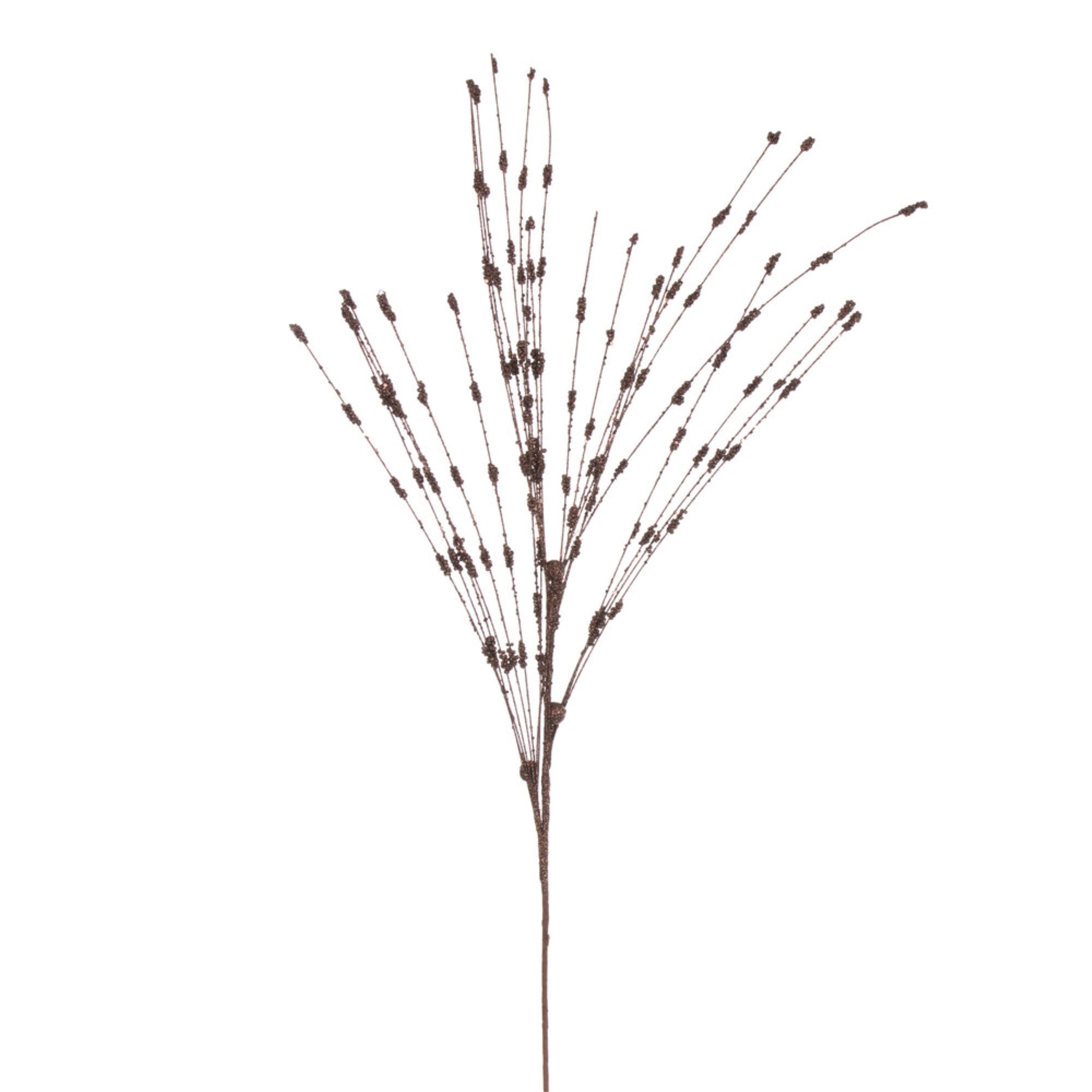 Vickerman 36” Mocha Berry Glitter Spray 6 per bag.
