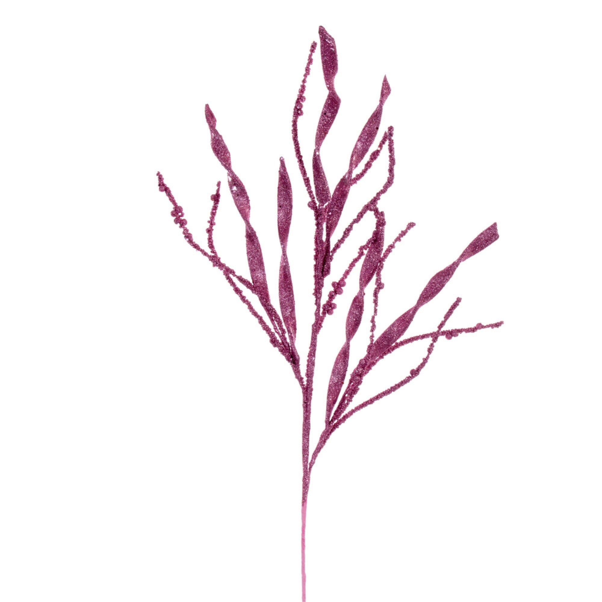 Vickerman 34” Pink Wavy and Spiral Glitter Spray 6 per bag.