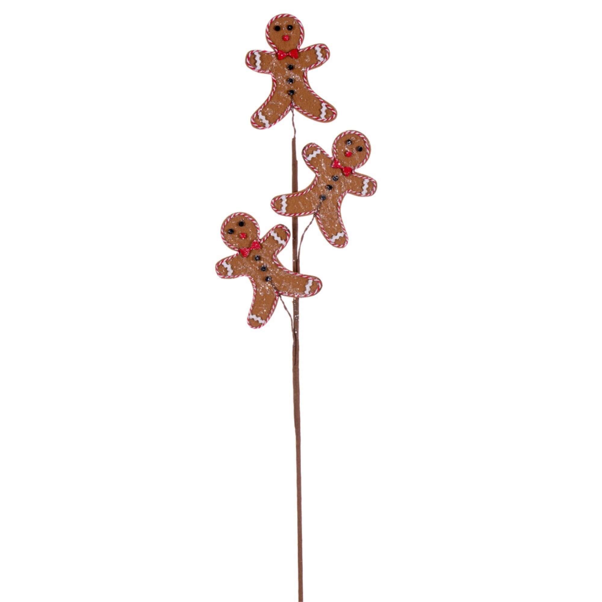 Vickerman 28″ Gingerbread Man Spray 6 per bag.