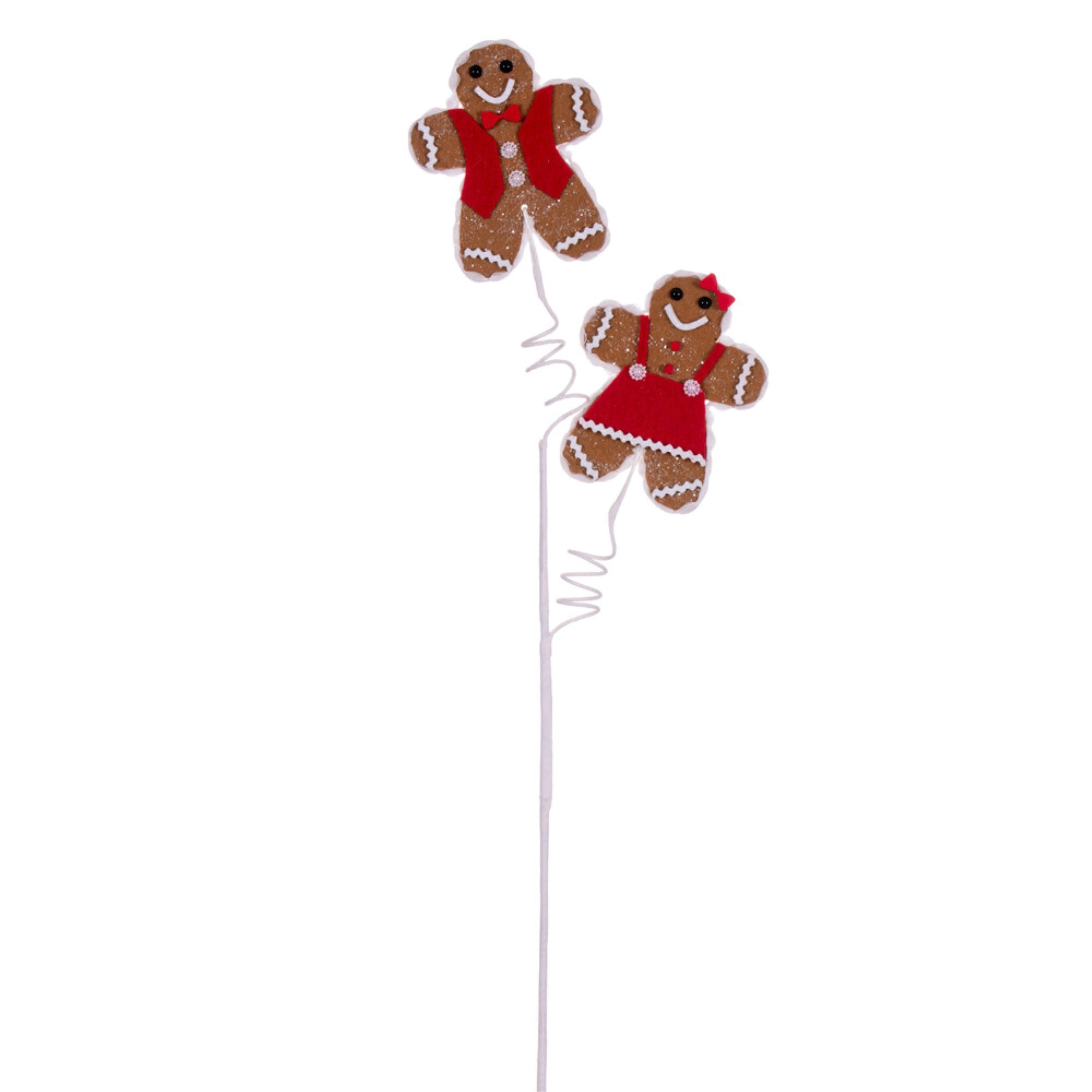 Vickerman 27” Mr and Mrs Gingerbread Spray 6 per bag.