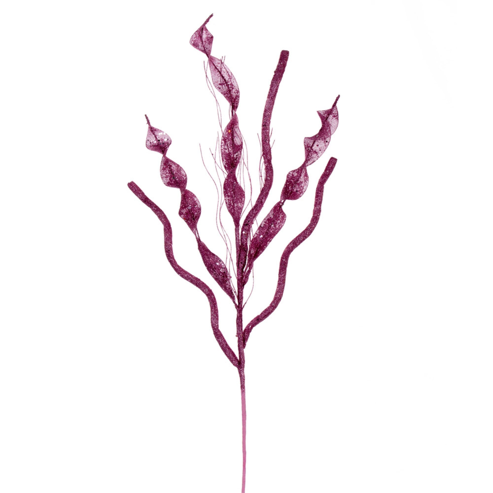 Vickerman 34” Pink Multi Spiral Glitter Spray 4 per bag.