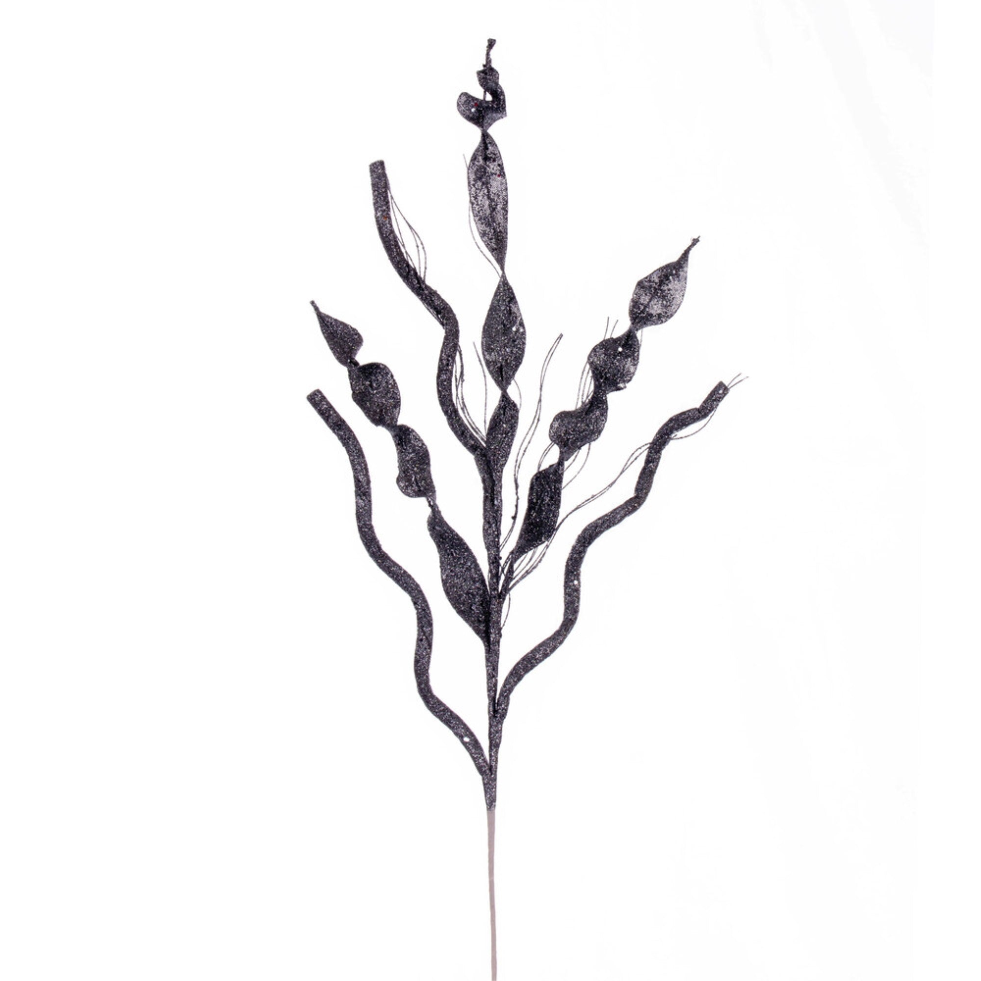 Vickerman 34” Pewter Multi Spiral Glitter Spray 4 per bag.