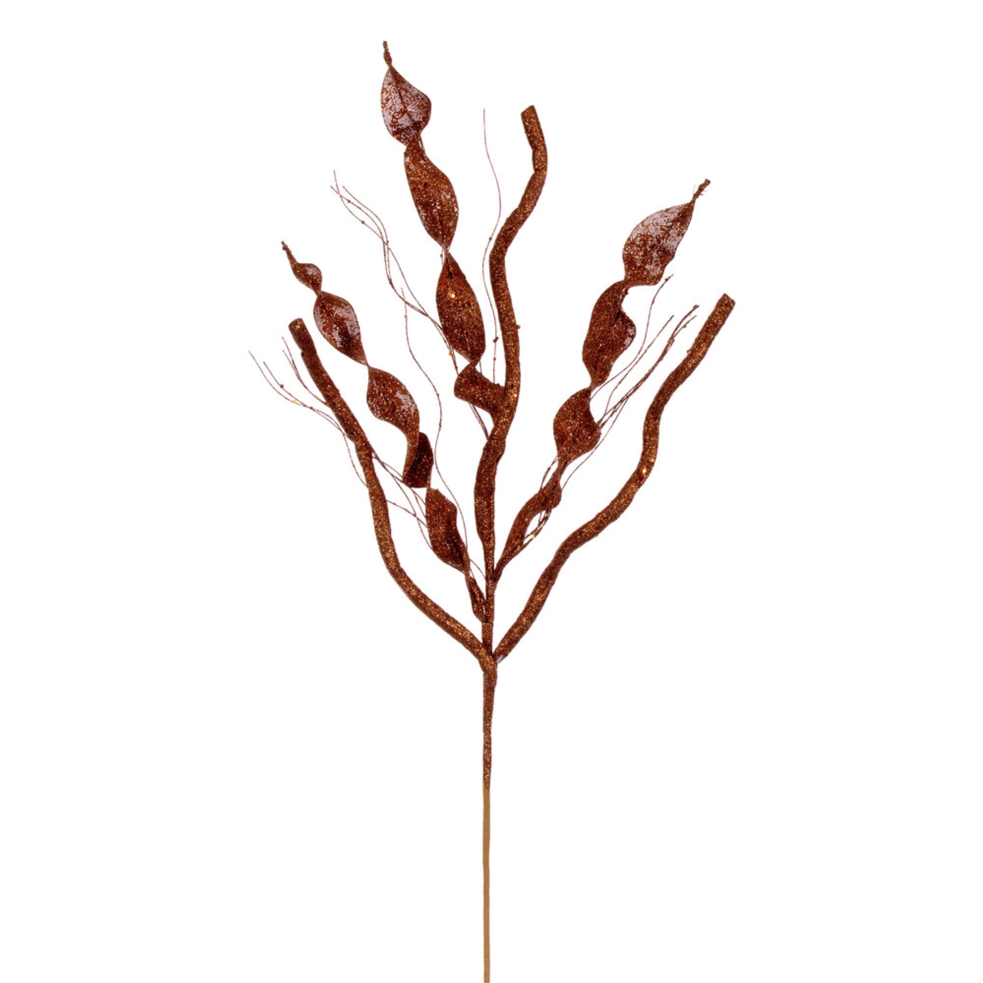 Vickerman 34” Copper Multi Spiral Glitter Spray 4 per bag.