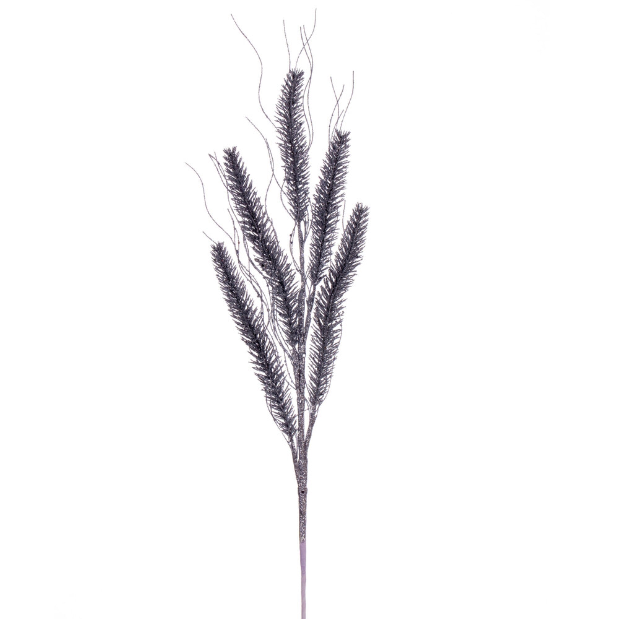 Vickerman 30” Silver Wheat Glitter Spray 6 per bag.