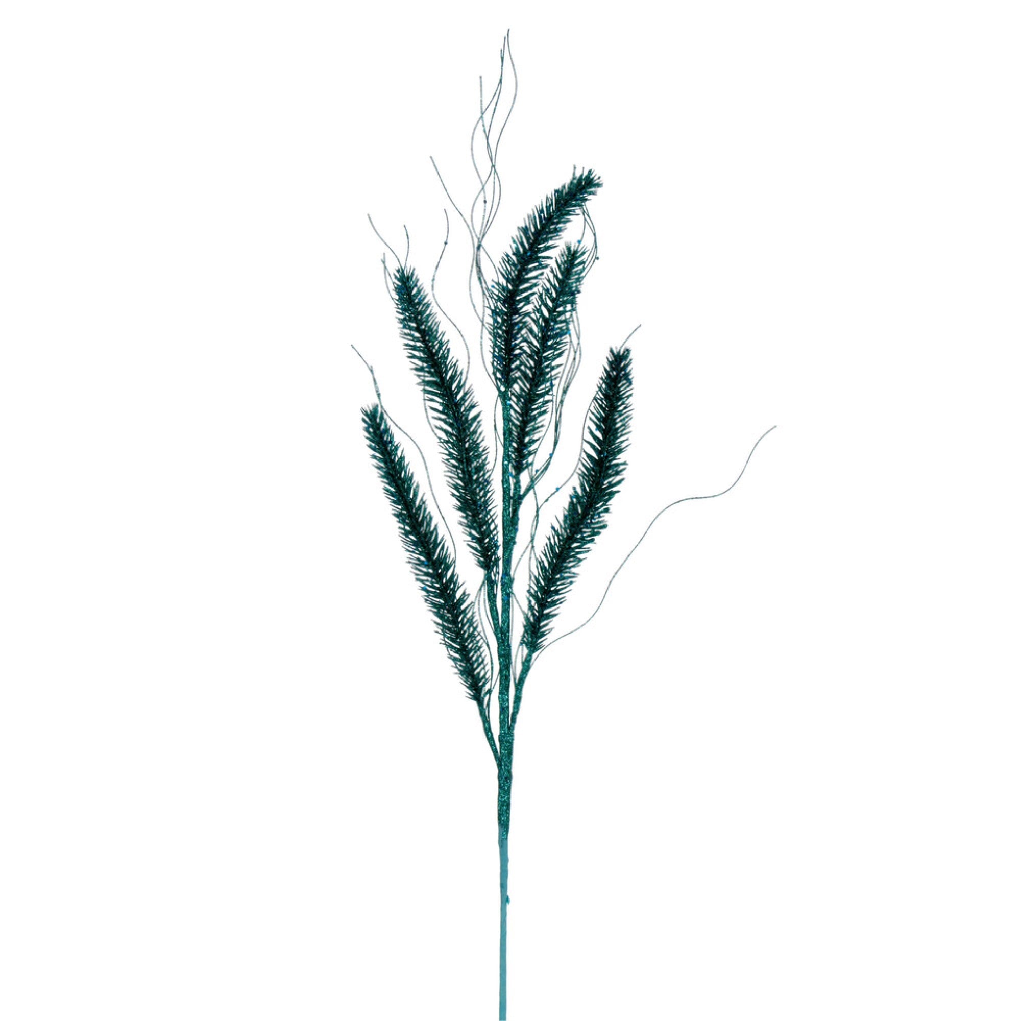 Vickerman 30” Teal Wheat Glitter Spray 6 per bag.