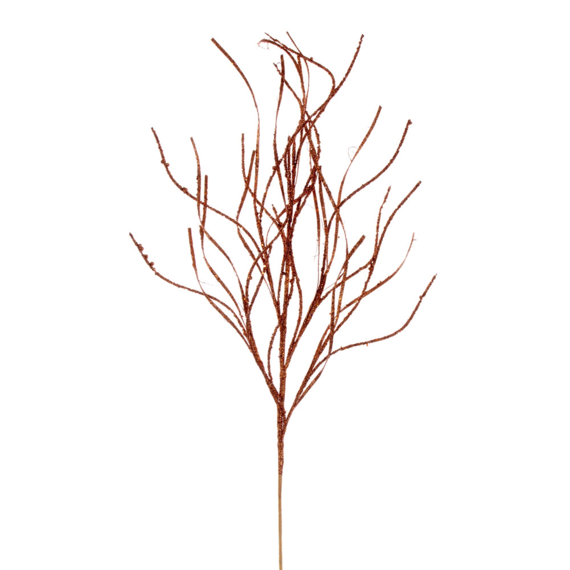 Vickerman 40” Copper Berry Cluster and Wavy Glitter Ball Spray 4 per bag.