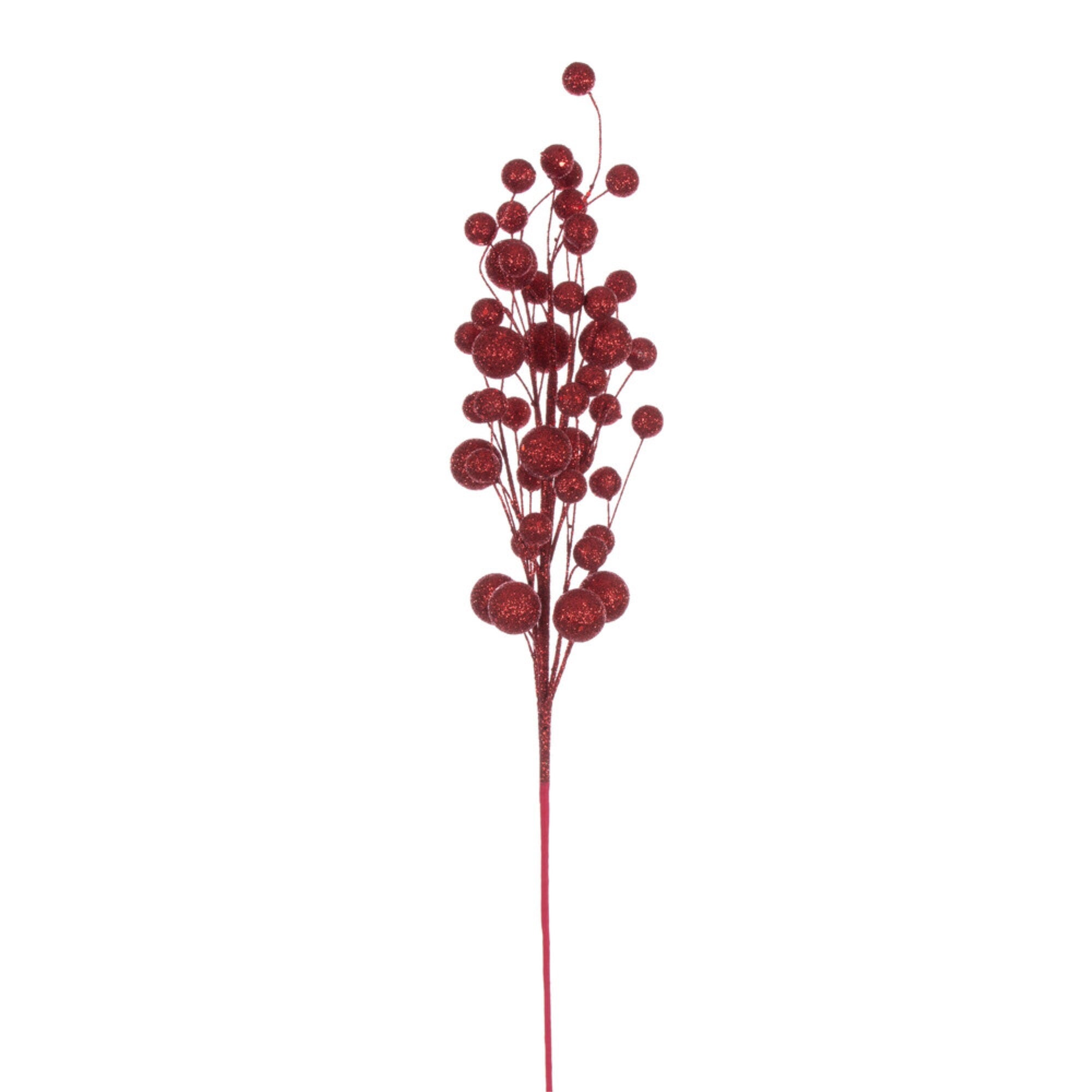 Vickerman 27” Red Multi Ball Glitter Spray 4 per bag.