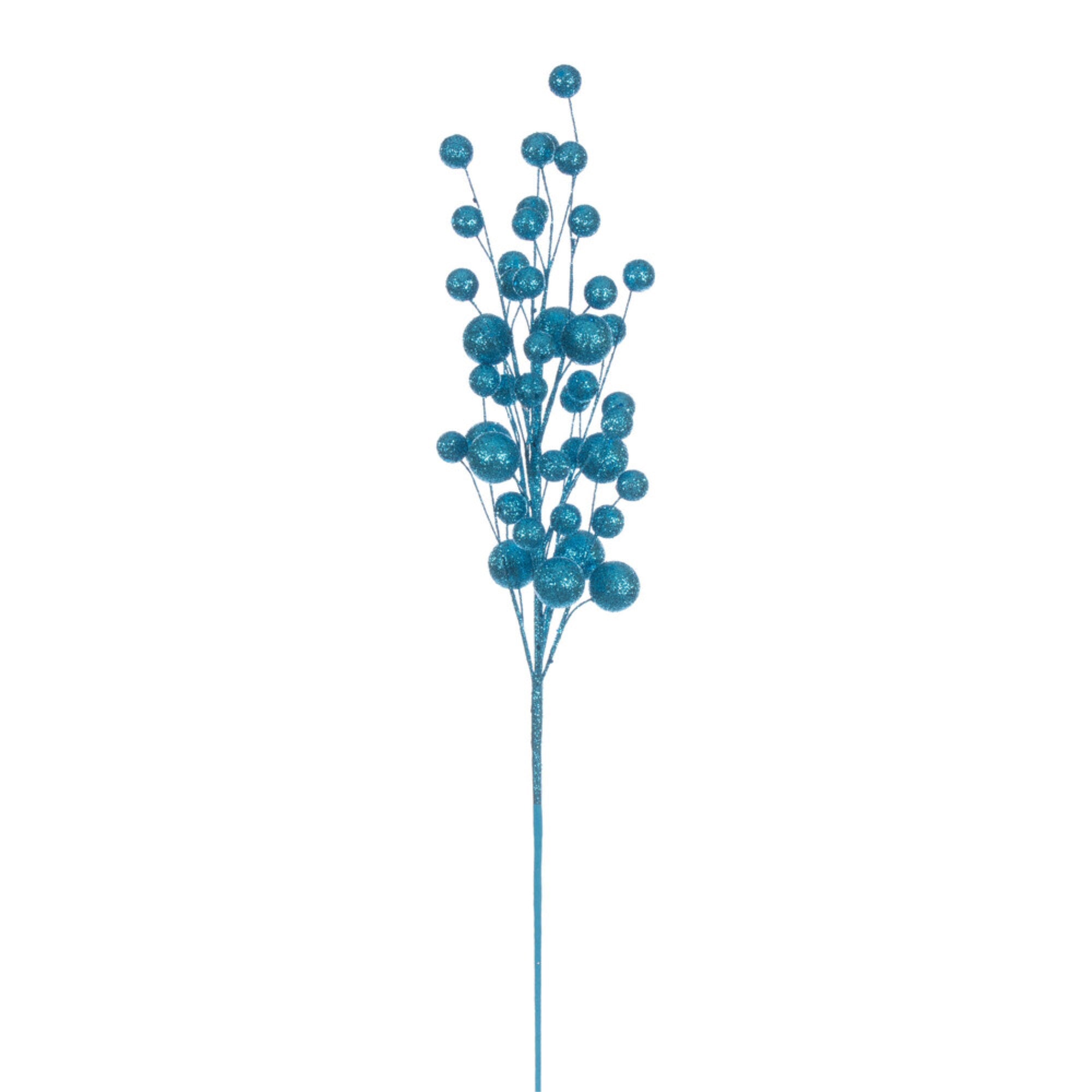 Vickerman 27” Turquoise Multi Ball Glitter Spray 4 per bag.