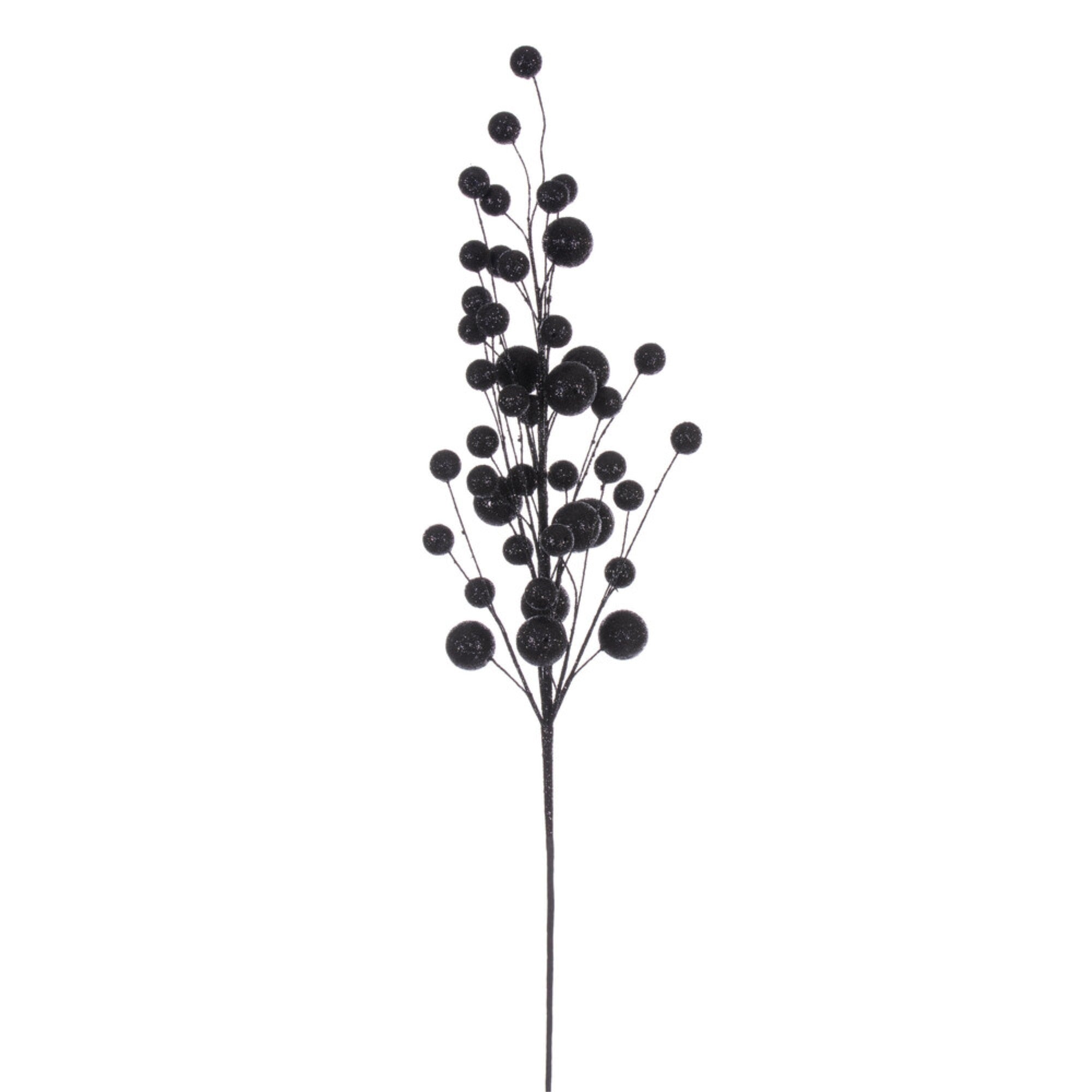 Vickerman 27” Black Multi Ball Glitter Spray 4 per bag.