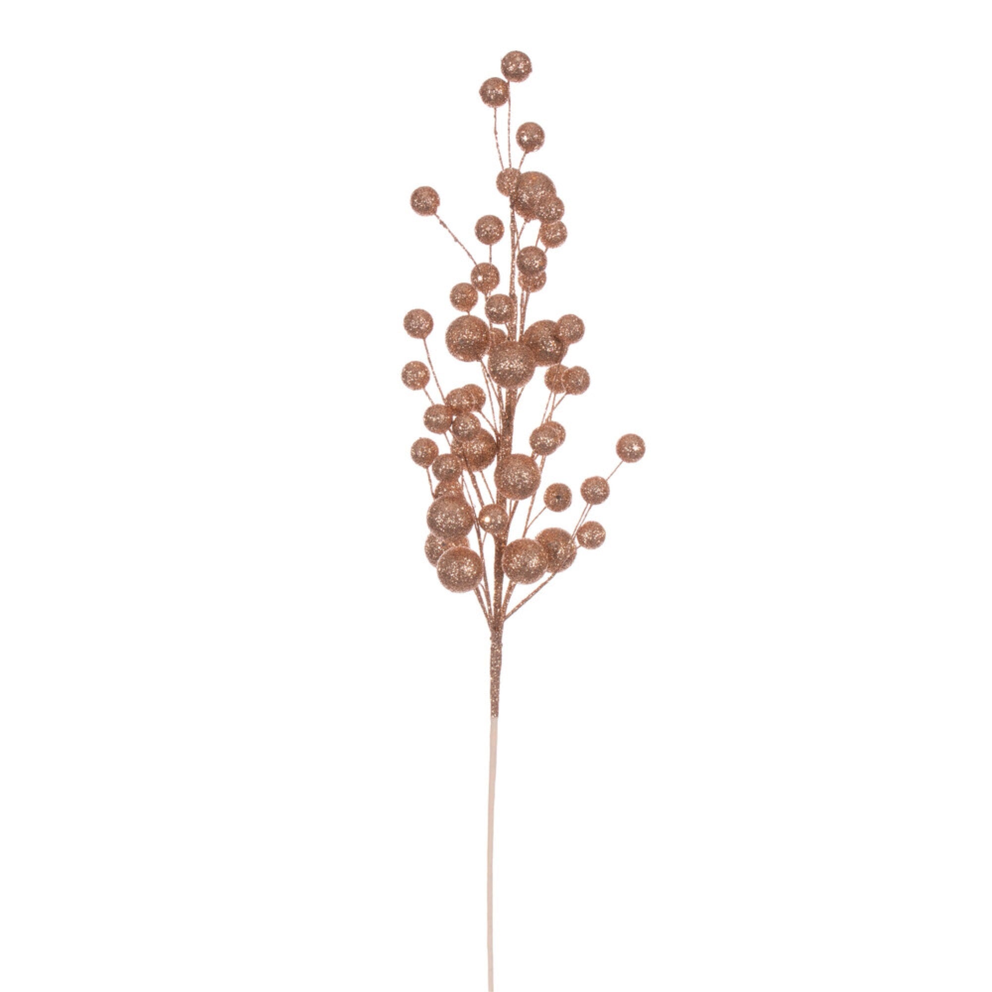 Vickerman 27” Rose Gold Multi Ball Glitter Spray 4 per bag.