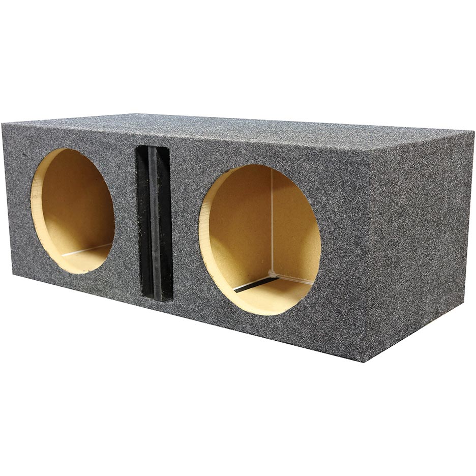 Qpower Dual 12 Ported Heavy Duty Enclosure With Divider