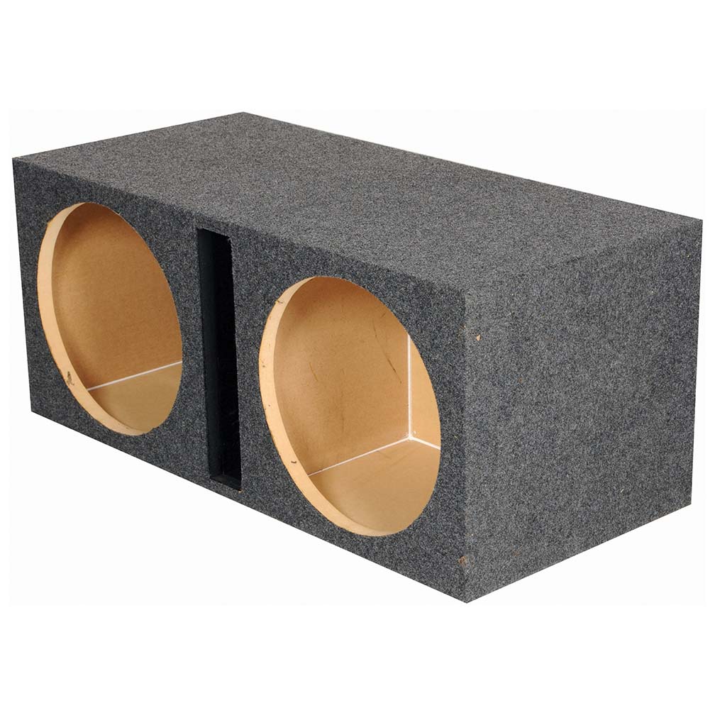 Qpower 2 Hole 15 Vented Woofer Box With 1 Mdf Face