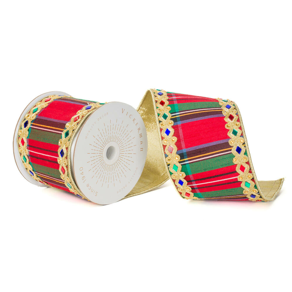 4″x10yd Multicolor Traditional Plaid