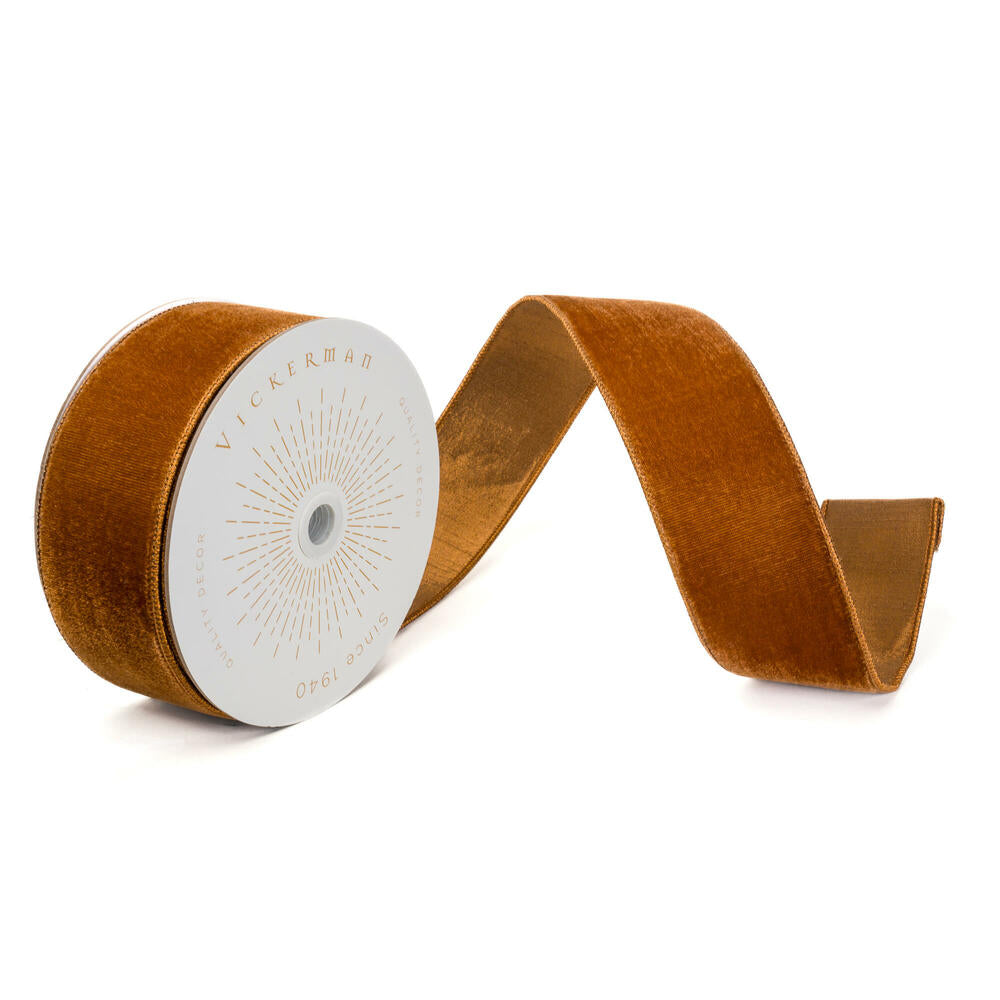2.5”x10yd Mocha Velvet Mocha Trim
