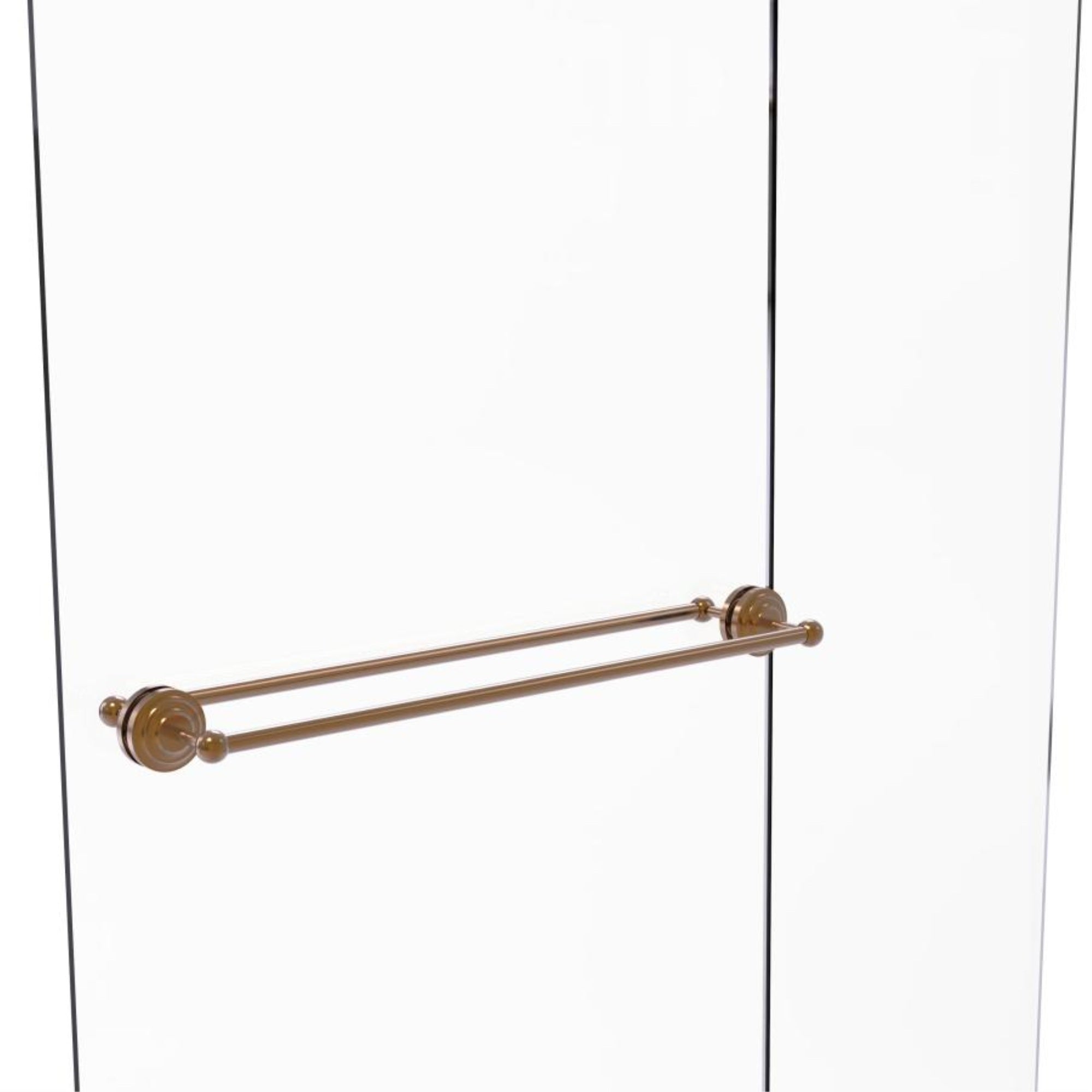 Que New Collection 30 Inch Back to Back Shower Door Towel Bar - QN-41-BB-30-BBR