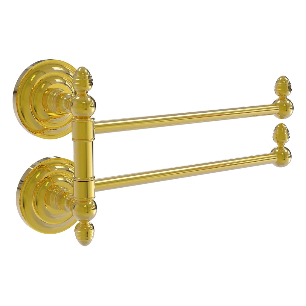 Que New Collection 2 Swing Arm Towel Rail - QN-GTB-2-PB