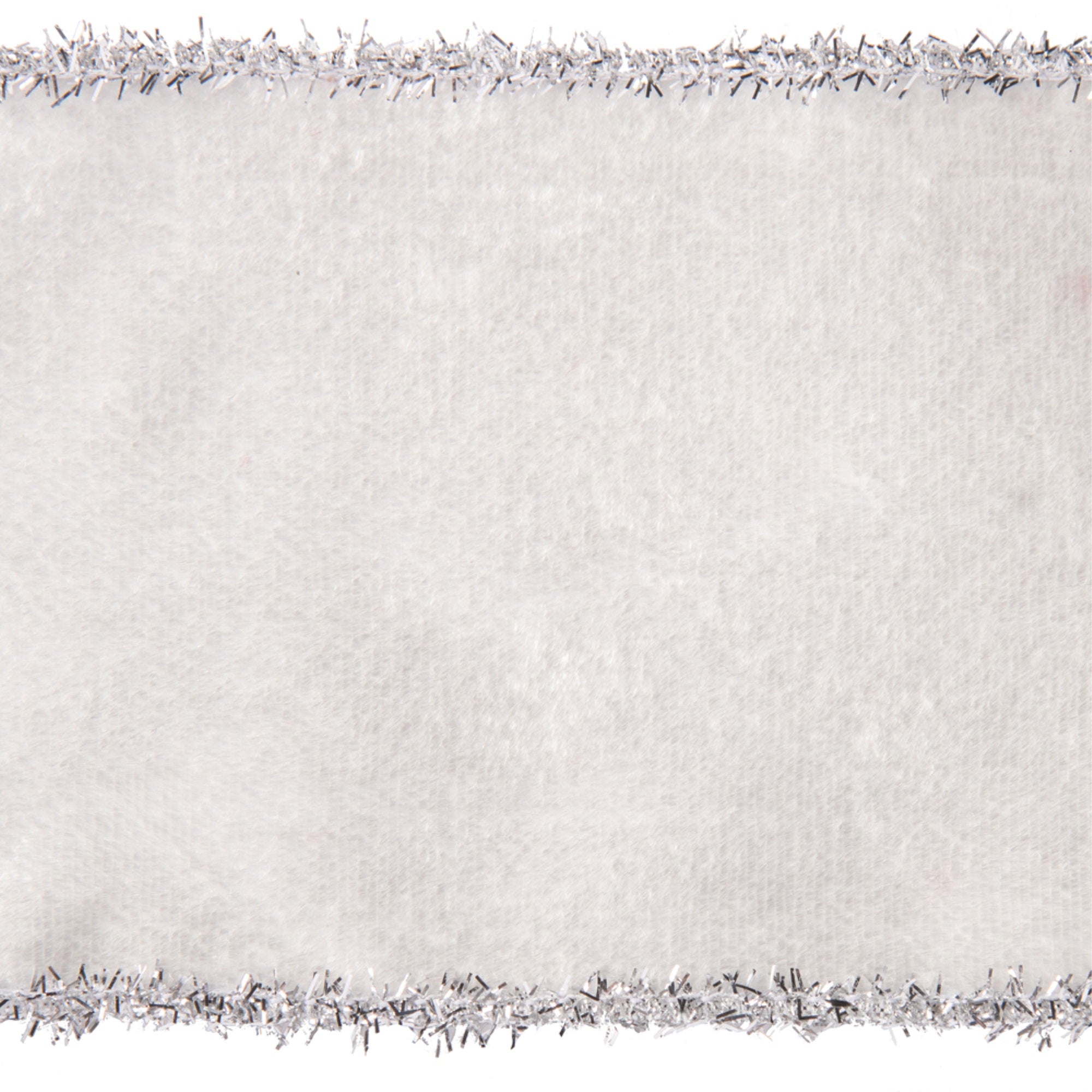 Vickerman 4 X 5 Yards Ivory Viscose Velvet Double Fused Ribbon.