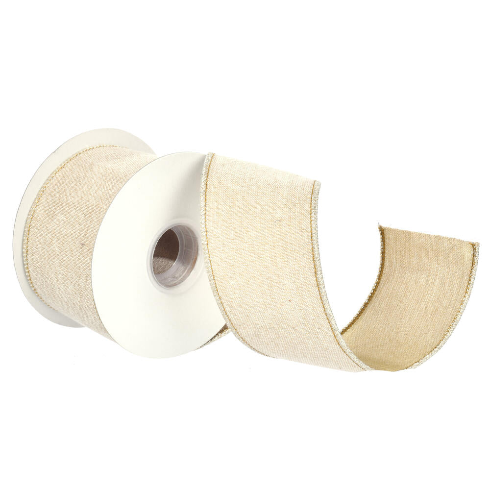 2.5”x5Y Gold Chambre/Metallic Ribbon