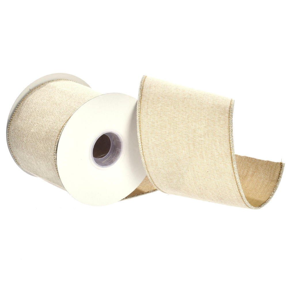 4”x5Y Gold Chambre/Metallic Ribbon