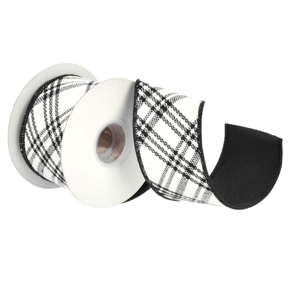 2.5”x5Y Black Ribbn Double Fused Back