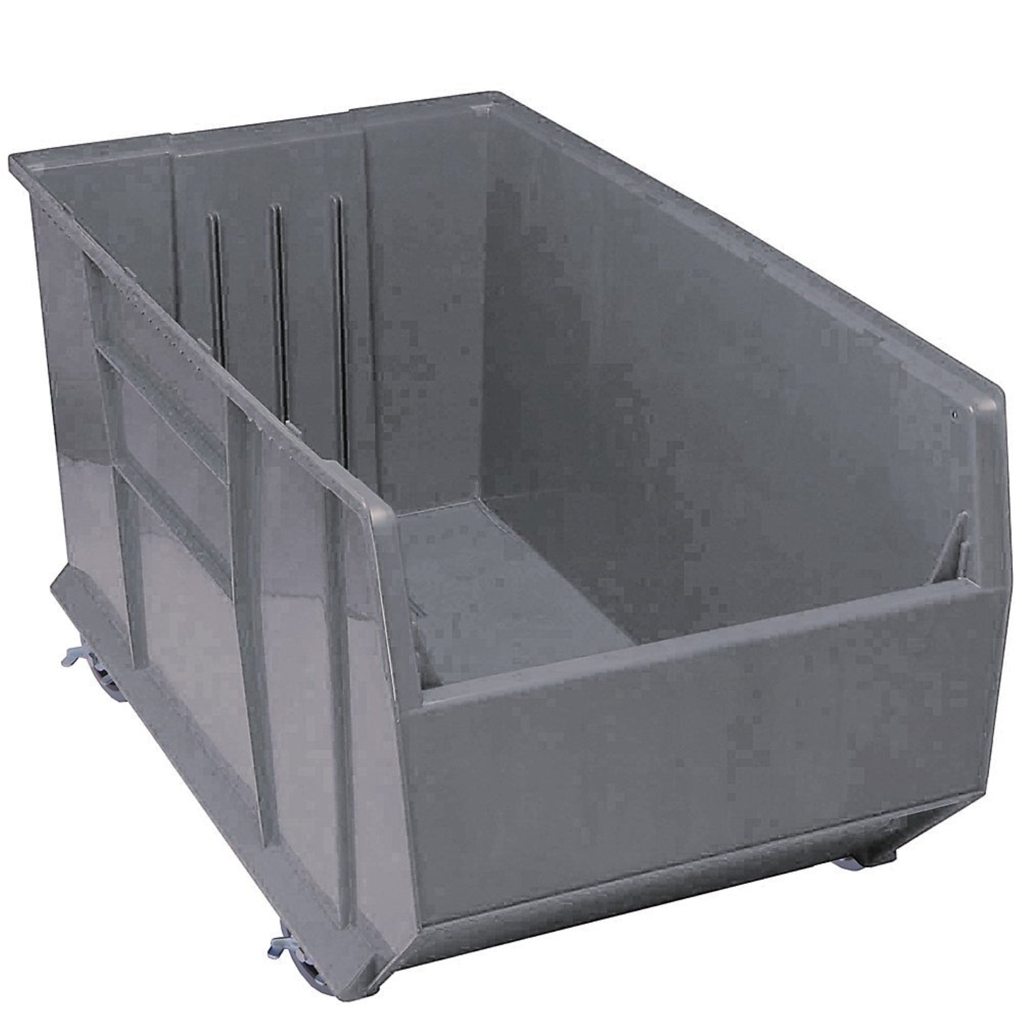 Rackbin 42 Container, Mobile, 47-7/8L X 19-7/8W X 20-1/2H, 180 Lbs. Capacity, Includes (8) 1/4 Drill Hole Pattern On Bottom Of B