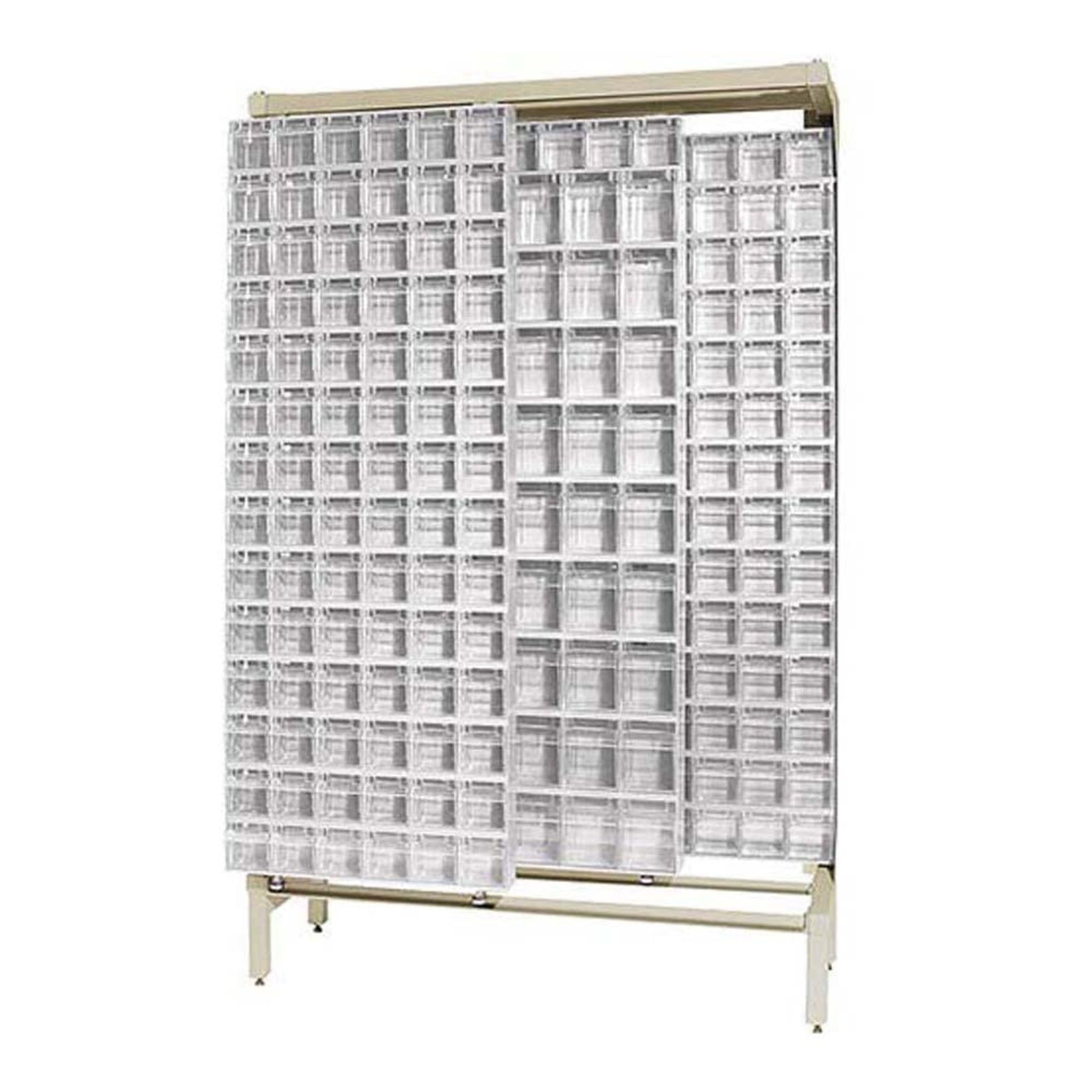 Free Standing Slider, 18D X 48W X 77H, 2000 Lbs Load Capacity, Made Of Though 14 Gauge Steel, Includes: (9) Qtb305 And (43) Qtb3