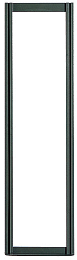 Tip Out Bin Frame, 48"H, (16) sets of 2 disks & 2 screws, black powder coated finish steel