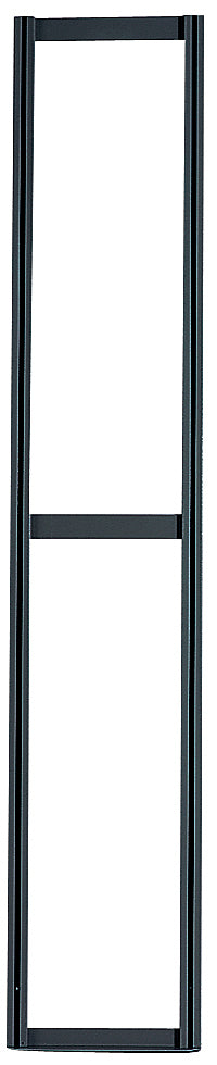 Tip Out Bin Frame, 70"H, (23) sets of 2 disks & 2 screws, black powder coated finish steel