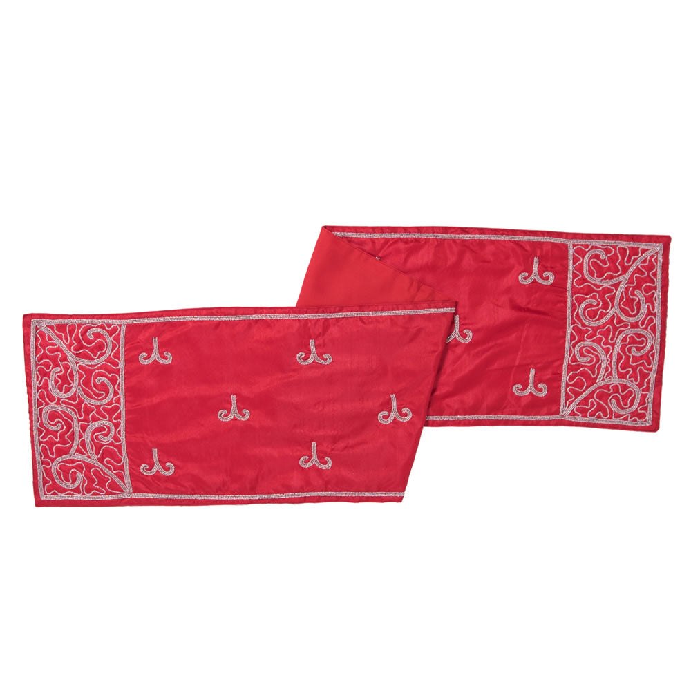Vickerman 12” x 60” Filigree Scroll Table Runner - QTX17313