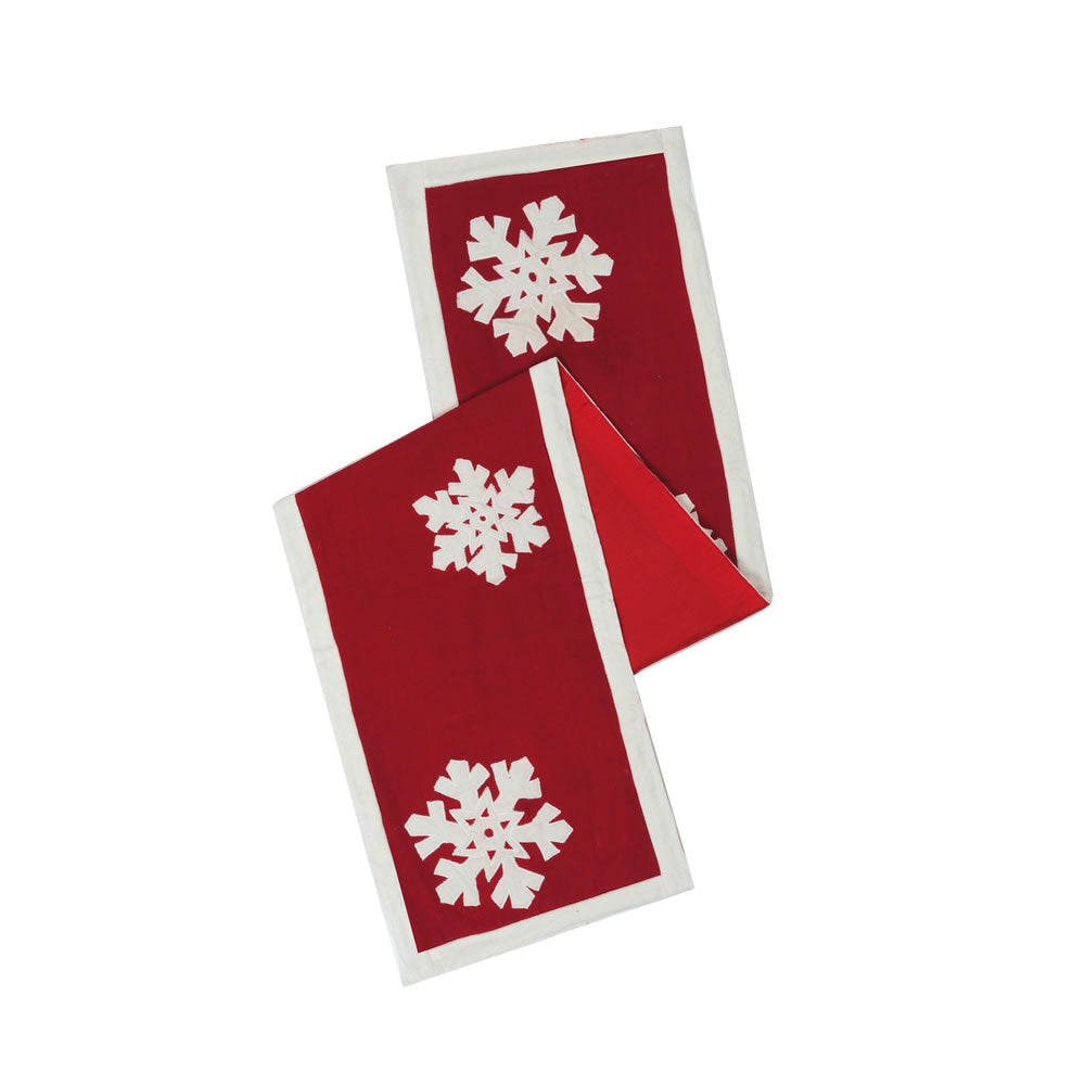Vickerman 12 X 60 Felt Flakes Table Runner - Qtx17352