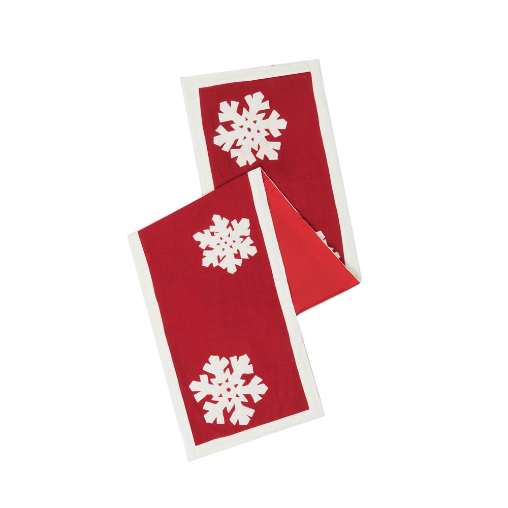 Vickerman 14 X 90 Felt Flakes Table Runner - Qtx17353