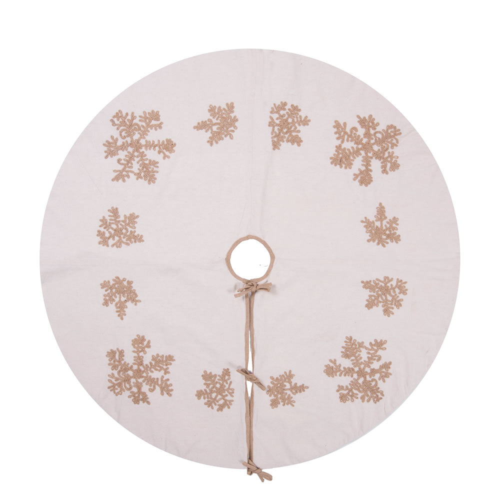 Vickerman 60” Falling Flakes Collection Tree Skirt - QTX17401