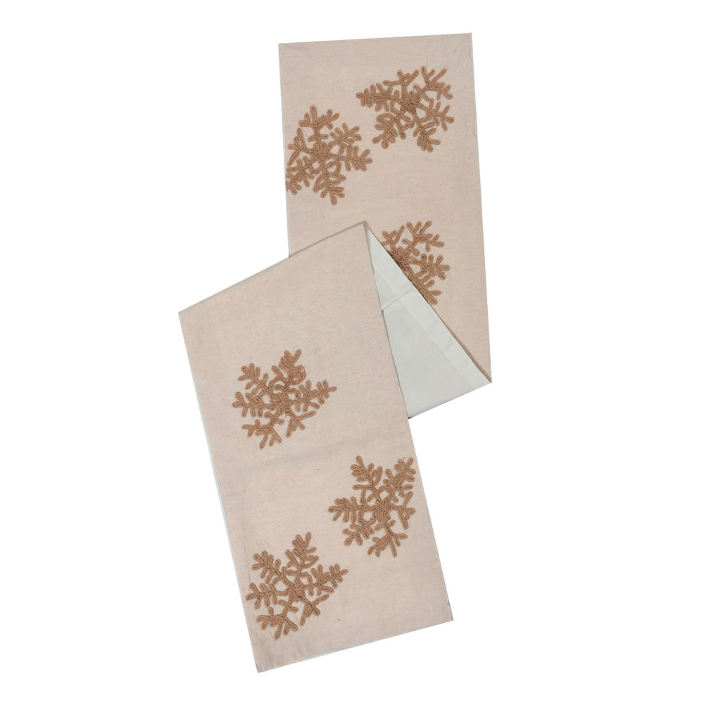 Vickerman 12” x 60” Falling Flakes Table Runner - QTX17403