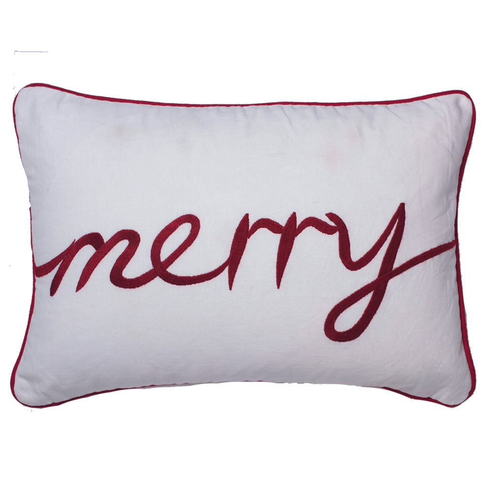 Vickerman 14” x 20” Merry Pillow - QTX17441