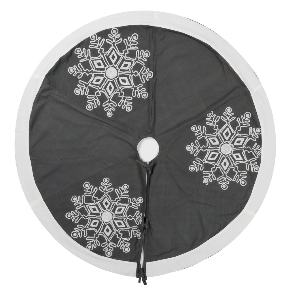 Vickerman 60” Winter Snowflake Tree Skirt - QTX17451