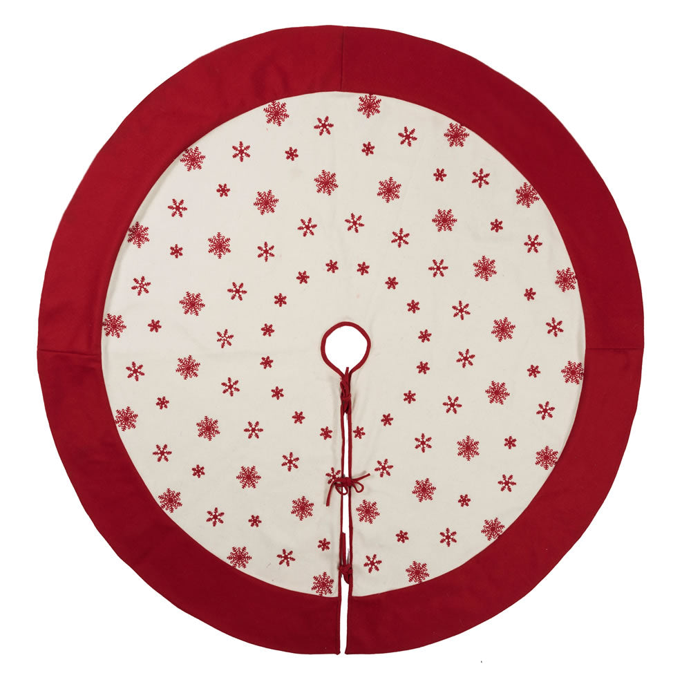 Vickerman 60” Let It Snow Collection Tree Skirt - QTX17601
