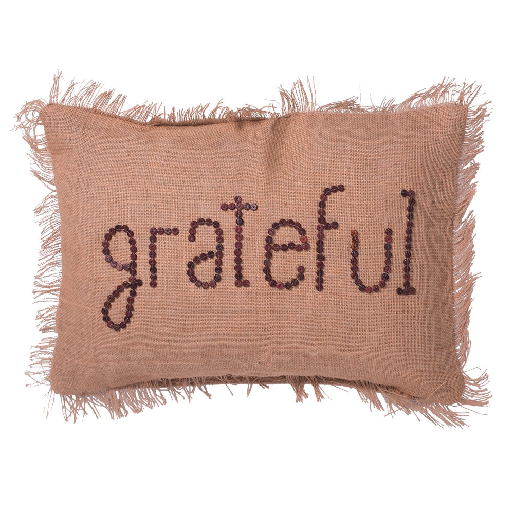 Vickerman 14” x 20” Grateful Pillow - QTX17651