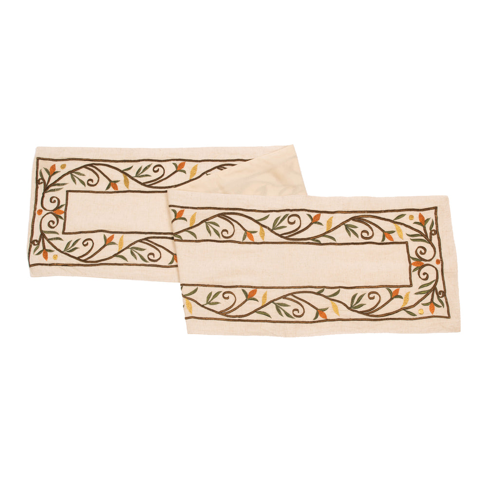 Vickerman 12” x 60” Harvest Border Table Runner - QTX17712
