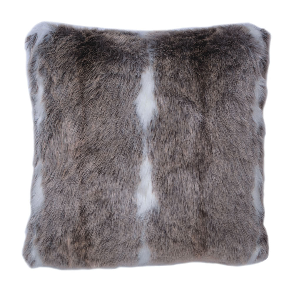 Vickerman 18” x 18” Snow Mink Collection Pillow - QTX17733