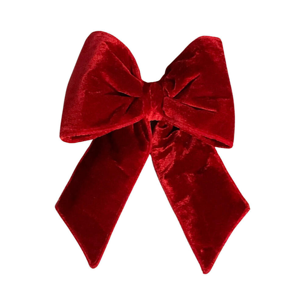 12” x 15” Plush Red Velvet Bow