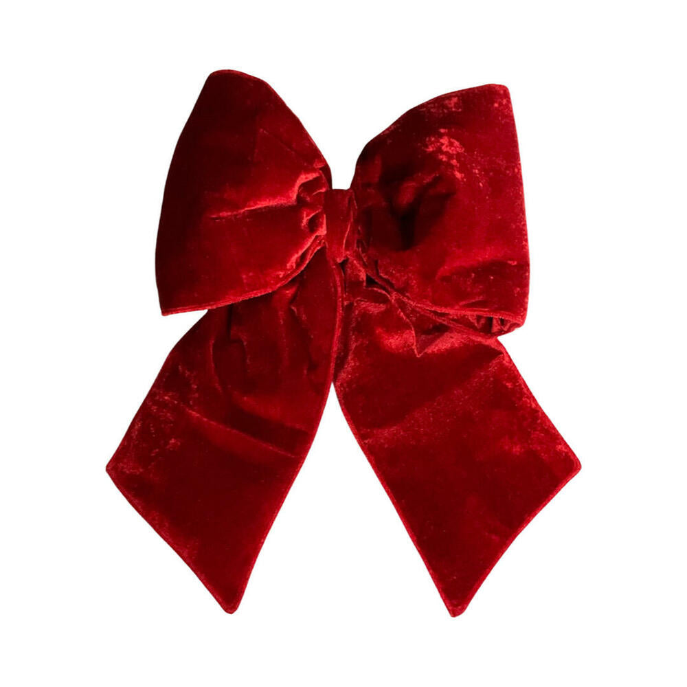 18” x 23” Plush Red Velvet Bow