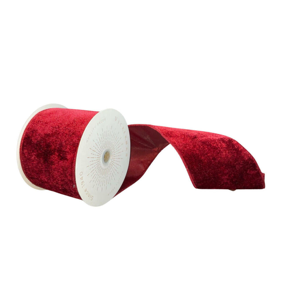 4″x10yd Plush Wine Velvet Ribbon