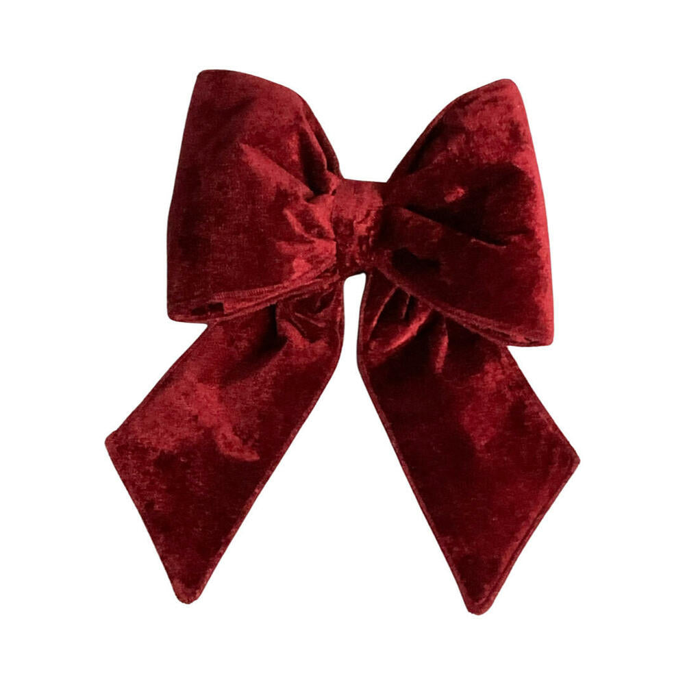 12” x 15” Plush Wine Velvet Bow