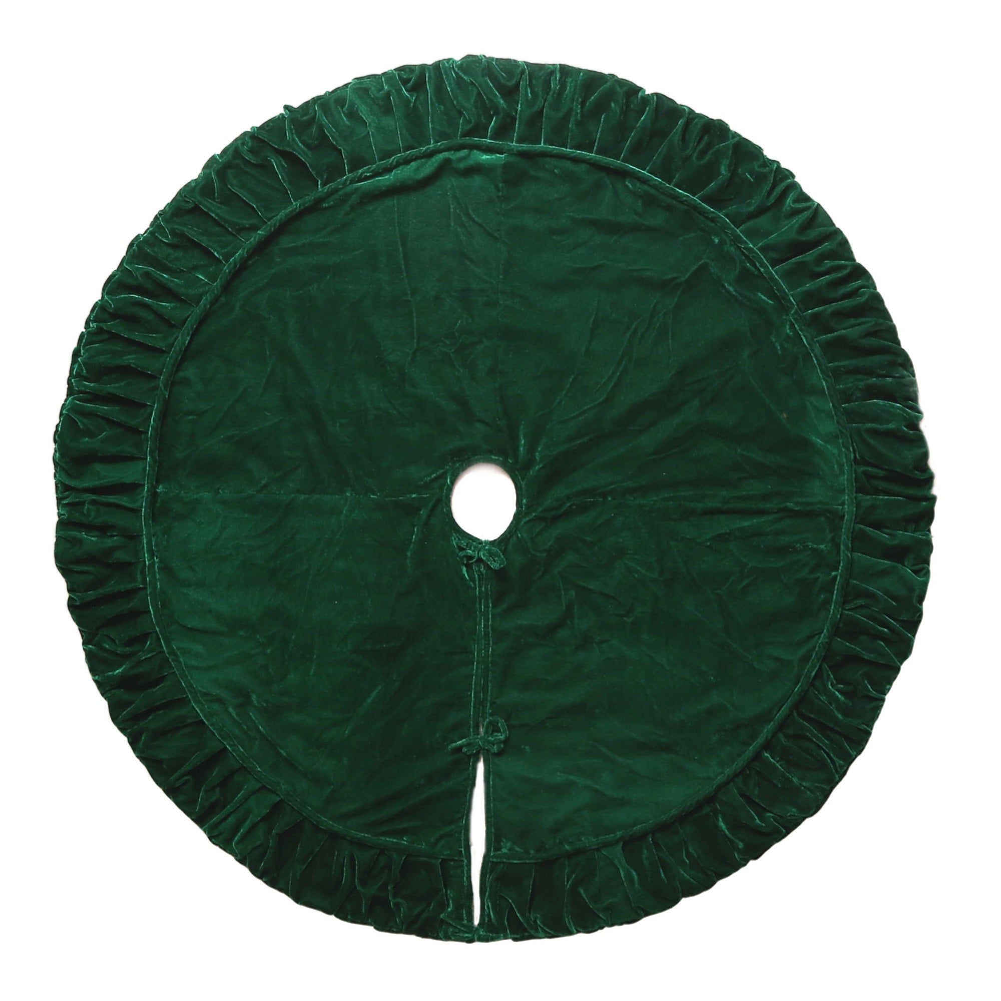 84” Plush Emerald Green Velvet Treeskirt